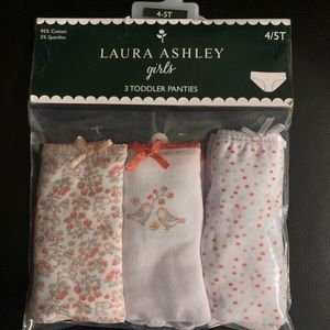 Girls Laura Ashley 4T/5T panties. NWT